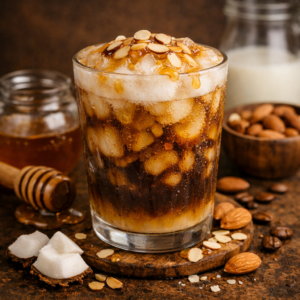 Honey Almond Iced Brew